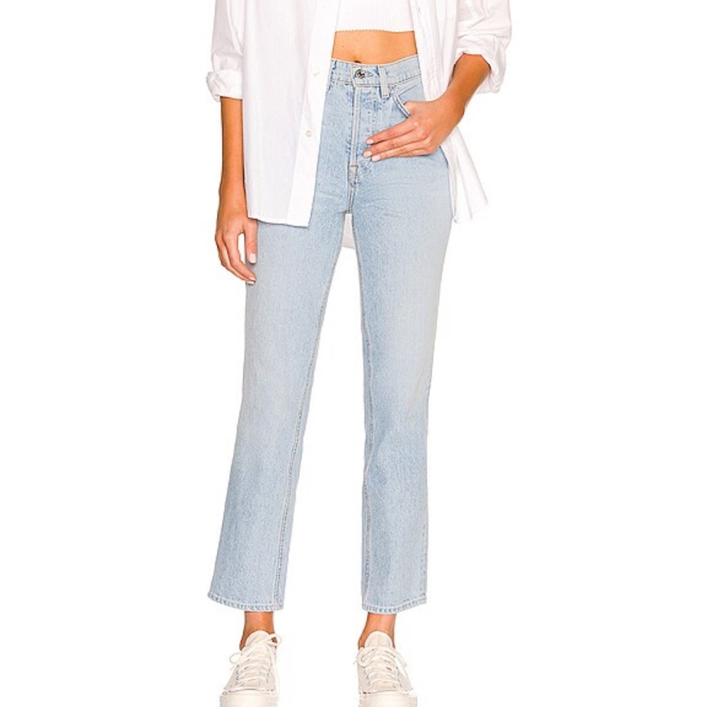 GRLFRND Cassidy Mid Rise Straight jeans in Park Slope
denim sz 29